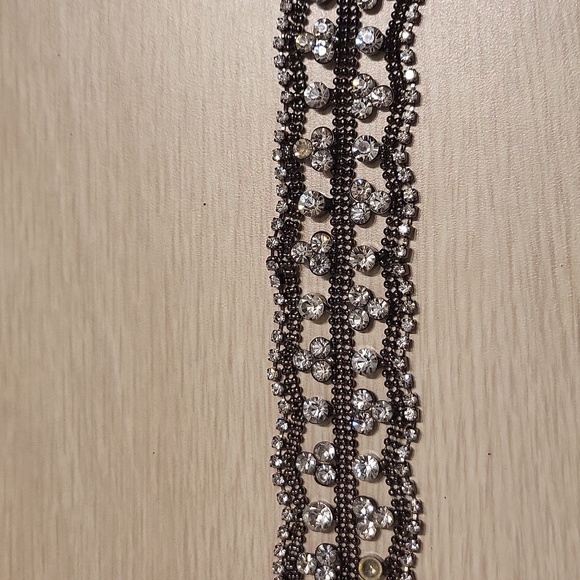 Ladies black bracelet with rhinestones. - Picture 7 of 7